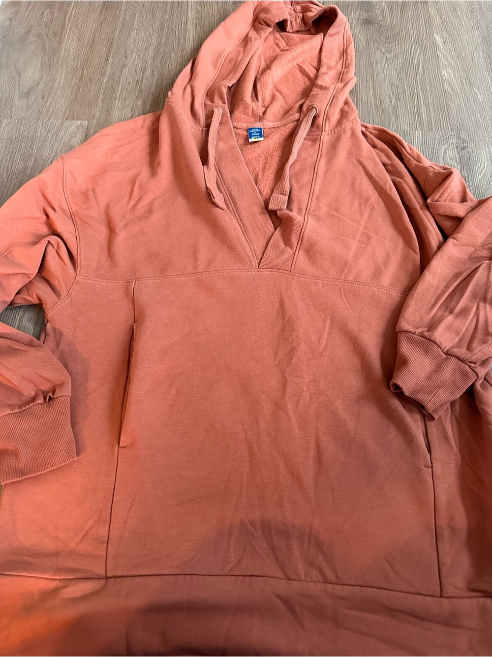 aerie Rust-color Hooded Pullover Sweatshirt